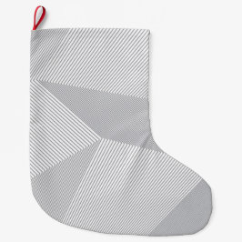 モダン,トレンディー,カッコいい,シンプル，パタ芸術的ーン ラージクリスマスストッキング
