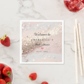 モダン,トレンディー,グリッター スタンダードカクテルナプキン (インサイチュ)