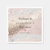 モダン,トレンディー,グリッター スタンダードカクテルナプキン (正面)