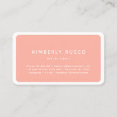 モダン,トレンディー,サロンアポイントメントカード 予約カード (正面)