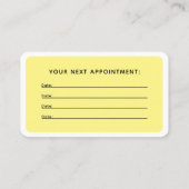 モダン,トレンディー,サロンアポイントメントカード 予約カード (裏面)