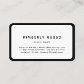 モダン,トレンディー,サロンアポイントメントカード 予約カード (正面)