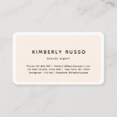 モダン,トレンディー,サロンアポイントメントカード 予約カード (正面)