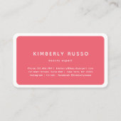 モダン,トレンディー,サロンアポイントメントカード 予約カード (正面)