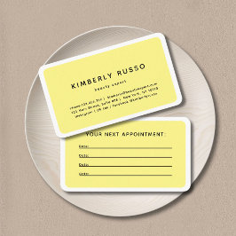 モダン,トレンディー,サロンアポイントメントカード 予約カード