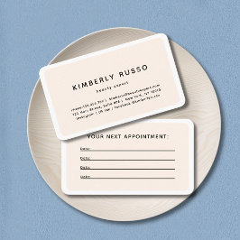 モダン,トレンディー,サロンアポイントメントカード 予約カード