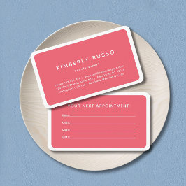 モダン,トレンディー,サロンアポイントメントカード 予約カード