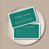 モダン,トレンディー,サロンアポイントメントカード 予約カード