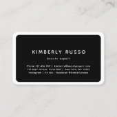 モダン,トレンディー,サロンアポイントメントカード 予約カード (正面)