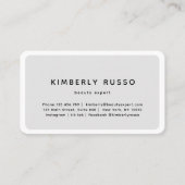 モダン,トレンディー,サロンアポイントメントカード 予約カード (正面)