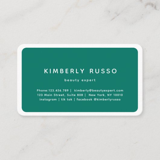 モダン,トレンディー,サロンアポイントメントカード 予約カード (正面)