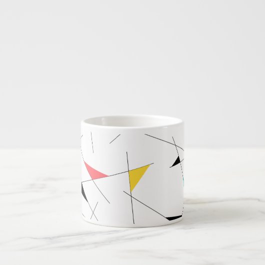 モダン,トレンディー,シンプルおもしろい幾何学的グラフィック エスプレッソカップ (正面)