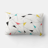 モダン,トレンディー,シンプルおもしろい幾何学的グラフィック ランバークッション (裏面)