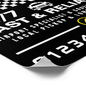 モダン&トレンディー、タクシーキャブ広告会社 ポスター (角)