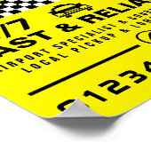 モダン&トレンディー、タクシーキャブ広告会社 ポスター (角)