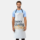 モダン,トレンディー，何もしない都市忙しデザイン エプロン (着用した状態)