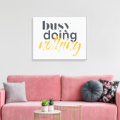 モダン,トレンディー，何もしない都市忙しデザイン キャンバスプリント (インサイチュ (リビング))