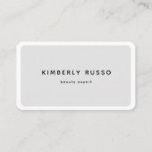 モダン,トレンディー, QRコード，サロン 名刺 (正面)