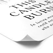 モダン トロピカル ザ キャンドル バーンズ ウェディング サイン (角)