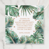 モダン トロピカル & ダイヤモンド バチェロレッテ パーティー フェイバータグ (裏面)