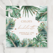 モダン トロピカル & ダイヤモンド バチェロレッテ パーティー フェイバータグ (正面)