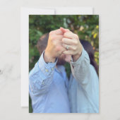 モダン トロピカル 招待状 (裏面)