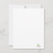 モダン トロピカル 4.25x5.25 招待状 (裏面)