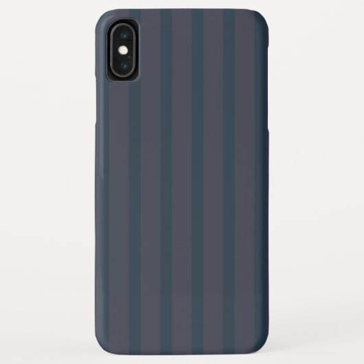 モダン ネイビーブルー プラム ストライプ Case-Mate iPhoneケース (裏面)