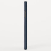 モダン ネイビーブルー プラム ストライプ Case-Mate iPhoneケース (裏面/右)