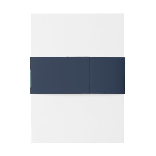 モダン ネイビー エメラルド アブストラクト ウォーターカラー 招待状ベリーバンド (裏面例)