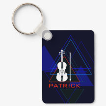 モダン&ネイビ男らしーブルー音楽ヴァイオリンデザイナー