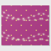 モダン ネオン ピンク グロウ ミニマリスト ラッピングペーパー (フラット)
