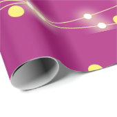 モダン ネオン ピンク グロウ ミニマリスト ラッピングペーパー (ロールコーナー)
