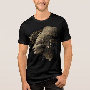 "モダン・ネフェルティティ: ロイヤル・ゴールデン・アート" トライブレンドＴシャツ