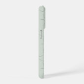 モダン ネーム セージグリーン iPhoneケース (右側面)