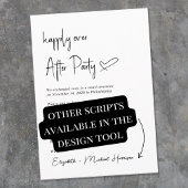 モダン ハッピーエバーアフター ウェディング レセプション 招待状