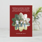 モダン ハッピー ニュー イヤー フォト コラージュ カード | エレガント (スタンド正面)