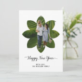モダン ハッピー ニュー イヤー フォト コラージュ カード | エレガント (スタンド正面)