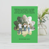 モダン ハッピー ニュー イヤー フォト コラージュ カード | エレガント (スタンド正面)