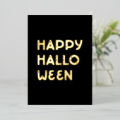 モダン ハッピー ハロウィン ホイル カード (立ち正面)