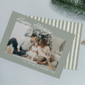 モダン ハッピー ホリデーズ オーダーメッセージ & フォト シーズンカード