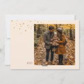 モダン ハッピー ホリデー フォト カード (裏面)