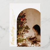 モダン ハッピー ホリデー 2 枚の写真 クリスマス (正面)