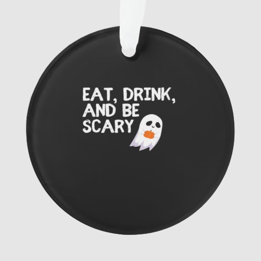 モダン・ハロウィンの不気味な精神 オーナメント (正面)
