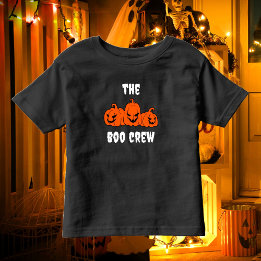 モダン・ハロウィン・ファミリーマッチングデザイン「The Boo Crew」 トドラーTシャツ