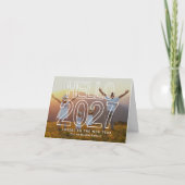 モダン ハロー 2027 フォト 新年 シーズンカード (正面)