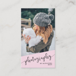 モダン&バエレガントイオレット写真 名刺