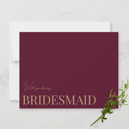 モダン&バエレガントルガンディbridesmaidプロポーザルCard セーブザデート