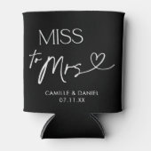 モダン バチェロレッテ セルツァー ミス トゥ ミセス 缶クーラー (正面)