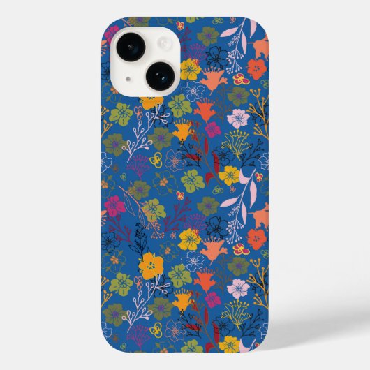 モダン・バティック・ビクトリア・ブルー Case-Mate iPhoneケース (裏面)